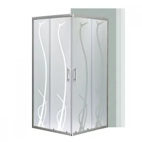  Kwadratowa kabina prysznicowa Spirit Bamboo 80x80 cm, bez brodzika