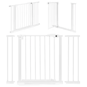   Szyna zabezpieczająca 74-105 cm do schodów i drzwi stalowa biała