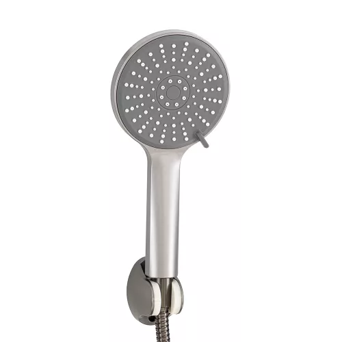 5-funkcyjna słuchawka prysznicowa Lili z uchwytem na wąż, szara