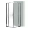 Zakrzywiona kabina prysznicowa Spirit Matrix 80x80 cm bez brodzika