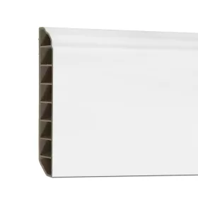   Winylowa listwa podłogowa SPC Śnieżnobiała 2400x100x12 mm