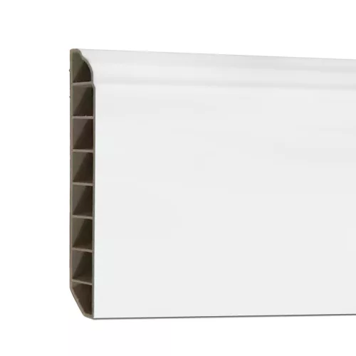 Winylowa listwa podłogowa SPC Śnieżnobiała 2400x100x12 mm