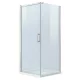Prosta kwadratowa kabina prysznicowa z otwieranymi drzwiami bez brodzika