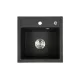 Nia kwadratowy jednokomorowy zlewozmywak granitowy z syfonem czarnym