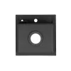 Nia kwadratowy jednokomorowy zlewozmywak granitowy z syfonem czarnym