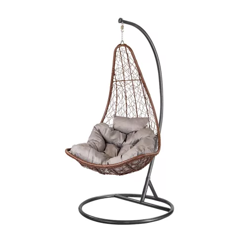 Natal kerti függőfotel barna-fekete