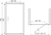 Drzwi prysznicowe otwierane Tomar Dr 80x190 cm