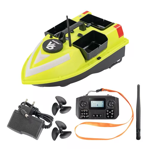 Łódź zasilająca V6 GPS z 3 zbiornikami z tyłu i bocznym oświetleniem nocnym