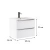 Szafka dolna Vario Trim 60 ze zlewozmywakiem