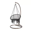 Fotel hamakowy Cardenas ze stojakiem czarno-brązowym