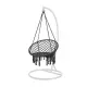 Fotel hamakowy Cardenas ze stojakiem czarno-białym