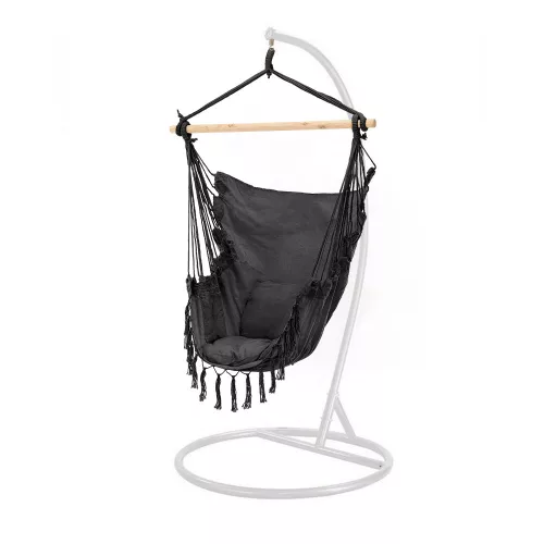 Hamak Puerto ze stojakiem czarno-białym