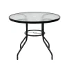 Szklany stół ogrodowy Ordino z metalową ramą
