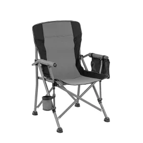 Fotel Leziter Comfort z uchwytem na kubek szary