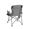 Krzesło wędkarskie Leziter Comfort Plus z podłokietnikiem i uchwytem na kubek, szare