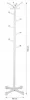Wielopoziomowy stojący wieszak na ubrania biały