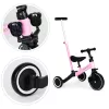 Rowerek trójkołowy z uchwytem do pchania 2 w 1 różowy