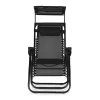 Składany leżak z marką czarny