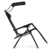 Składany leżak z marką czarny