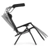 Składany leżak z marką czarny
