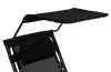 Składany leżak z marką czarny