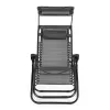 Składany leżak z markizą szary