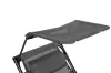 Składany leżak z markizą szary
