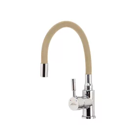   Bateria zlewozmywakowa stojąca Corin z elastyczną wylewką, beżowa