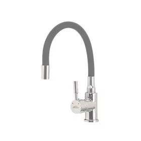   Bateria zlewozmywakowa stojąca Corin z elastyczną wylewką, szara