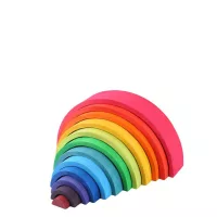 Drewniana gra budowlana