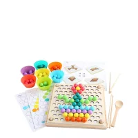 Drewniana gra edukacyjna